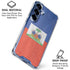 Haiti Flag Distressed Galaxy S25 Clear Case